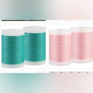New in box! All purpose sewing thread 2 pack boxes of pink and green 8 spools